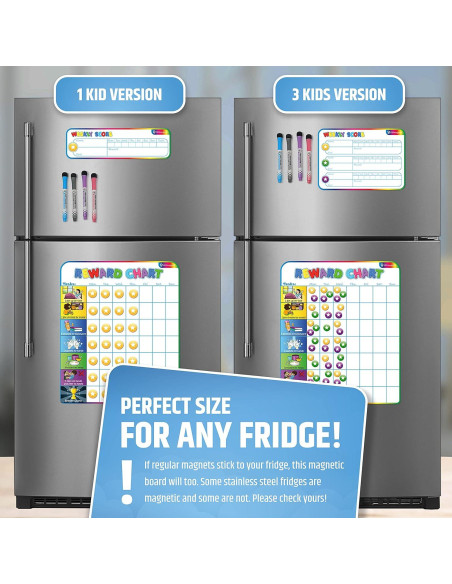 Tabla de Recompensas Magnética HMmagnets para 1 Niño - 127 Pegatinas