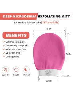 Set de Exfoliación de Baño 5-en-1 Negro - Silicona y Viscosa 2