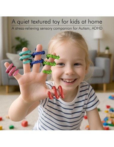 Juguetes Sensoriales Antiestrés TIKWORK 12PCS Arcoíris para Niños y Adultos