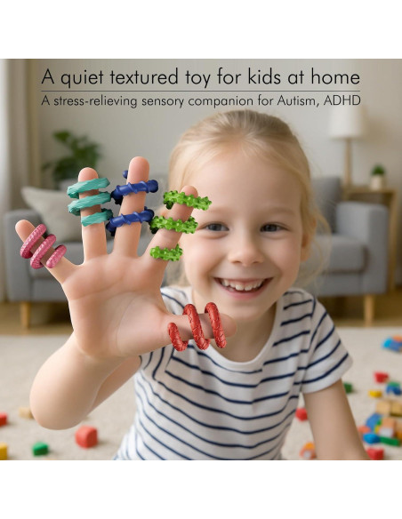 Juguetes Sensoriales Antiestrés TIKWORK 12PCS Arcoíris para Niños y Adultos