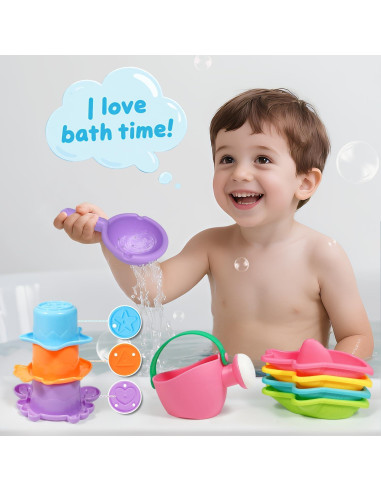 Set de 10 Juguetes de Baño para Bebés BAYMI - Diversión Acuática