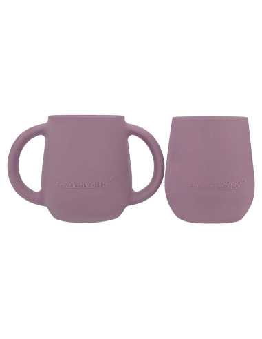 Tazas de Silicona para Destete Bebé BraveJusticeKidsCo. 2 Unidades