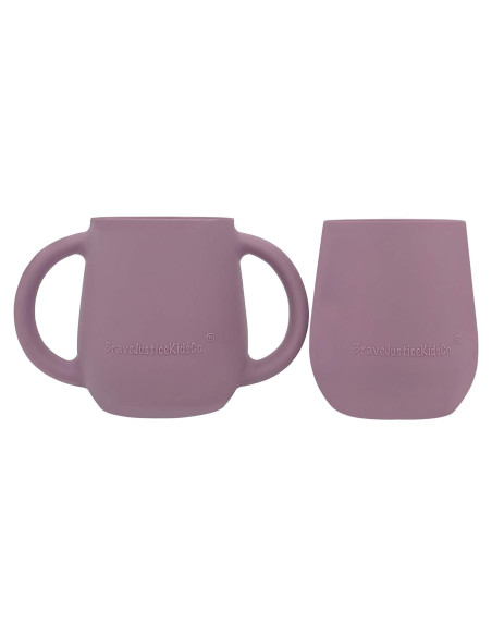 Tazas de Silicona para Destete Bebé BraveJusticeKidsCo. 2 Unidades