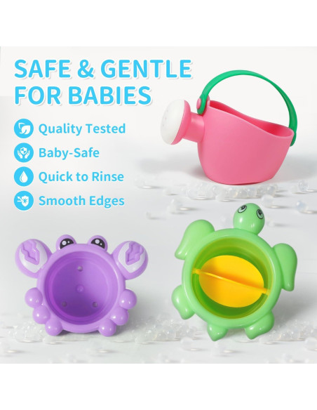 Set de 10 Juguetes de Baño para Bebés BAYMI - Diversión Acuática