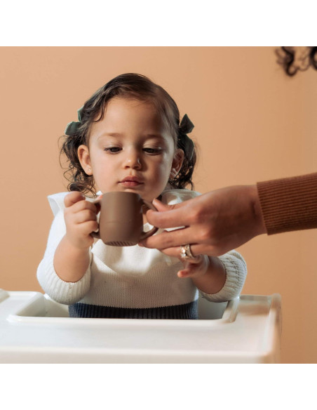 Tazas de Silicona para Destete Bebé BraveJusticeKidsCo. 2 Unidades