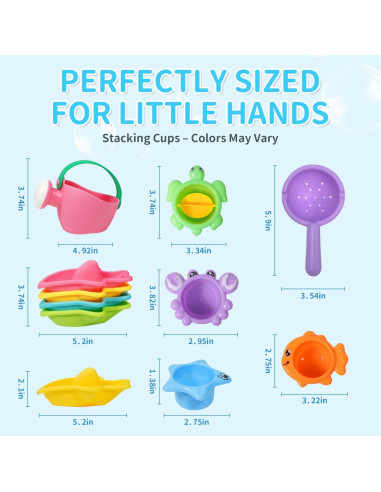 Set de 10 Juguetes de Baño para Bebés BAYMI - Diversión Acuática