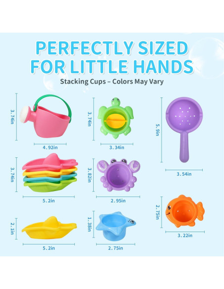 Set de 10 Juguetes de Baño para Bebés BAYMI - Diversión Acuática