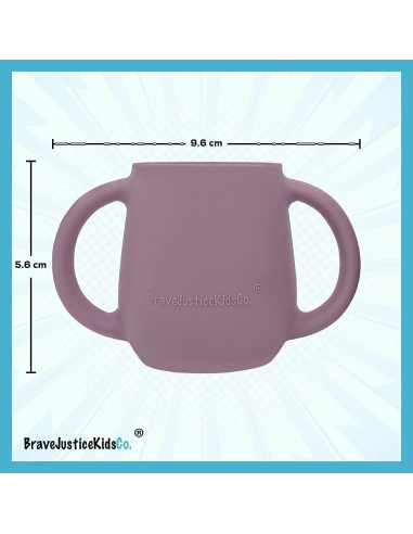 Tazas de Silicona para Destete Bebé BraveJusticeKidsCo. 2 Unidades