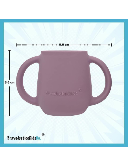Tazas de Silicona para Destete Bebé BraveJusticeKidsCo. 2 Unidades