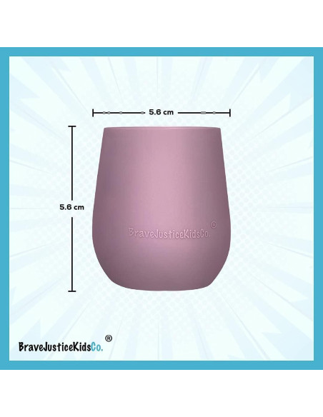 Tazas de Silicona para Destete Bebé BraveJusticeKidsCo. 2 Unidades