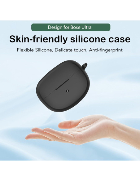 Funda USTIYA para Bose QuietComfort Ultra Silicona Negra