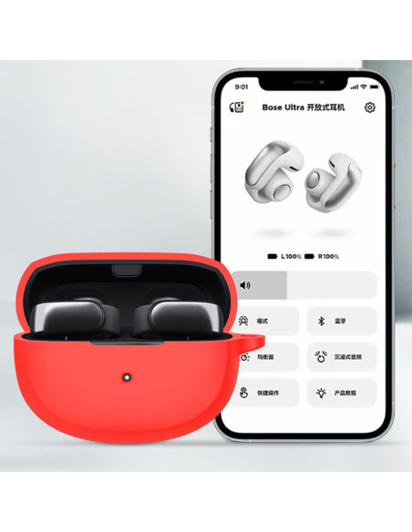 Funda USTIYA para Bose QuietComfort Ultra Silicona Negra