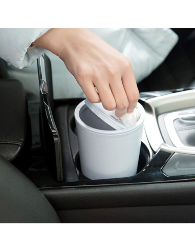 Canasta de Basura Mini Plástica Sheebo con Tapa y 12 Bolsas