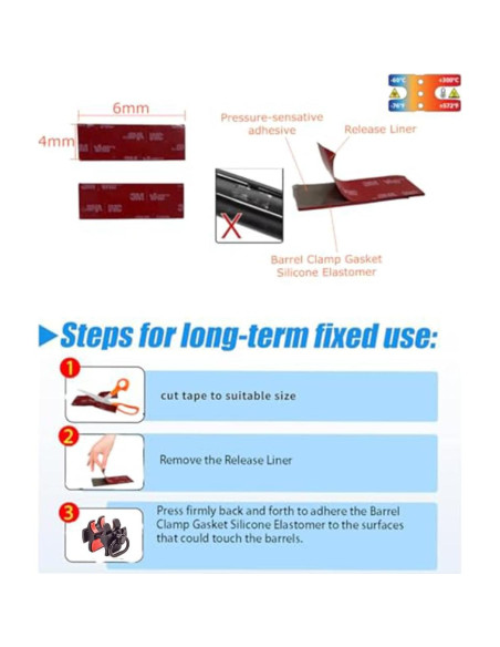 Abrazadera de cañón 12Ga GOTCIAL con gancho QD y riel Picatinny