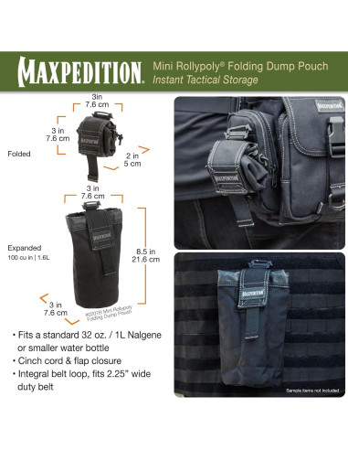 Pouch de Descarga Plegable Maxpedition Mini Rollypoly 1L