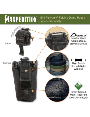 Pouch de Descarga Plegable Maxpedition Mini Rollypoly 1L