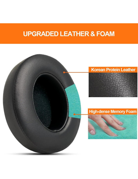 Almohadillas de Repuesto GVOEARS para Beats Studio 2 y 3 - Negro