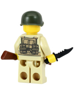 Minifigura Soldado Americano M1 Segunda Guerra Mundial - Modern Brick Warfare 2