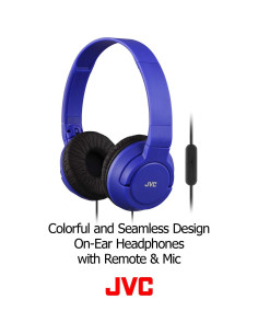 Auriculares Plegables JVC HASR185B con Micrófono Negro 2
