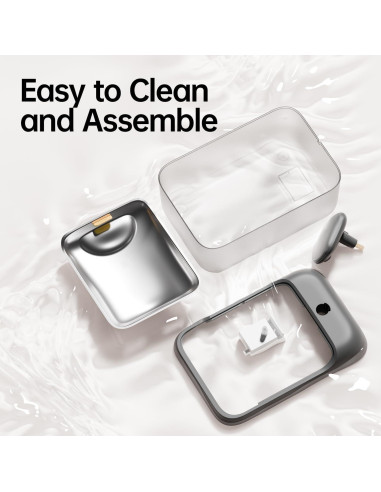 Fuente de Agua Automática PETSEE 4.5L Acero Inoxidable Gris