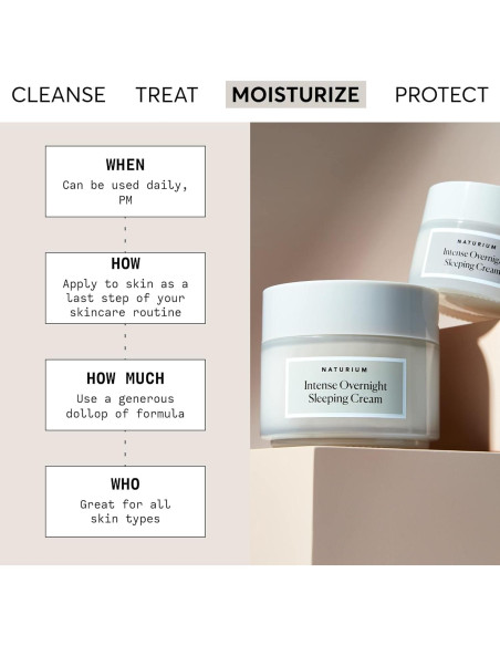 Crema de Noche Intensiva Naturium 48.19 g Hidratante Antienvejecimiento