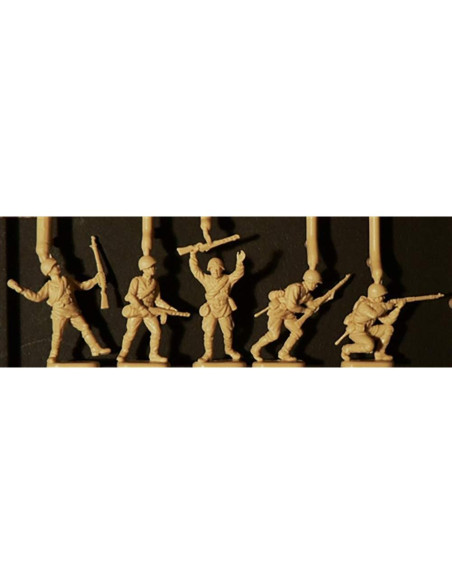 Kit de Modelo Italeri 1:72 Infantería Rusa WWII - 46 Figuras