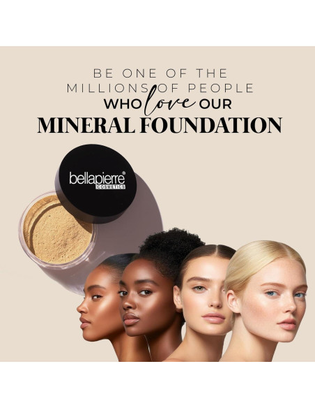 Base Mineral Suelta Bellapierre SPF 15 - 9.07 g - Porcelana