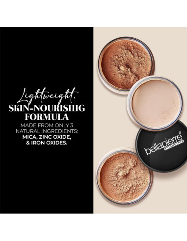 Base Mineral Suelta Bellapierre SPF 15 - 9.07 g - Porcelana