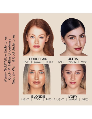 Base Mineral Suelta Bellapierre SPF 15 - 9.07 g - Porcelana