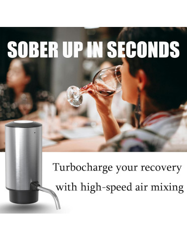 Juego de Abridor de Vino Eléctrico BW Wealthy con Aerador y Tapón