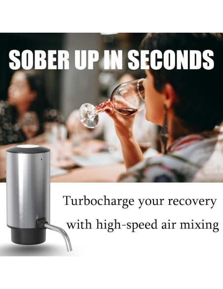 Juego de Abridor de Vino Eléctrico BW Wealthy con Aerador y Tapón