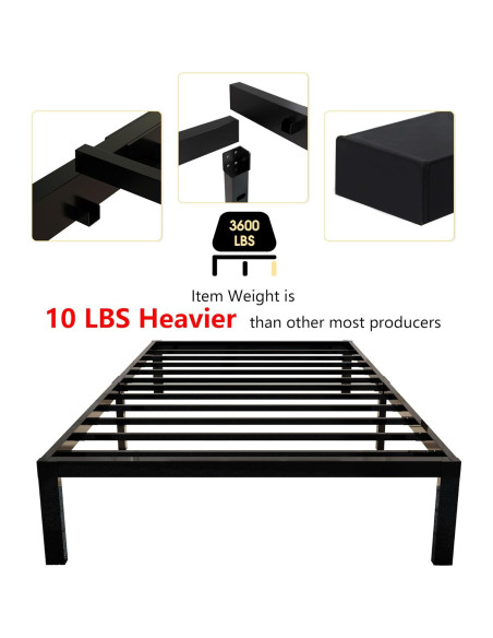 Estructura de Cama Individual 45MinST Carga Pesada 1633kg 14cm