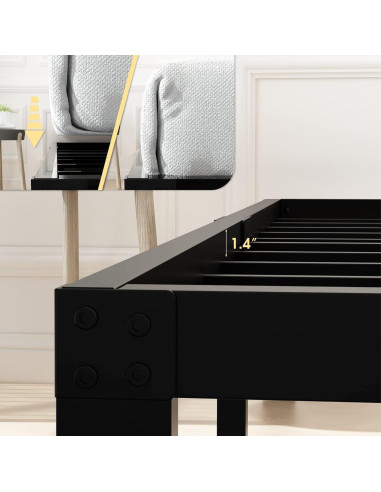 Estructura de Cama Individual 45MinST Carga Pesada 1633kg 14cm