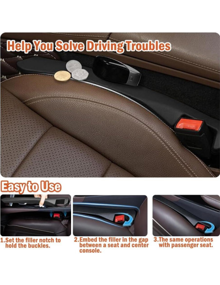 Relleno Universal para Espacio entre Asientos de Coche Ygapuzi Beige