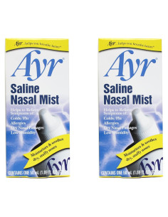 Ayr Mist Salino Nasal 50 ml - Paquete de 2 Botellas