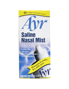 Ayr Mist Salino Nasal 50 ml - Paquete de 2 Botellas 2