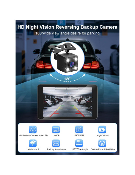 Pantalla táctil portátil 7" HD Carplay Android Auto Bokilino