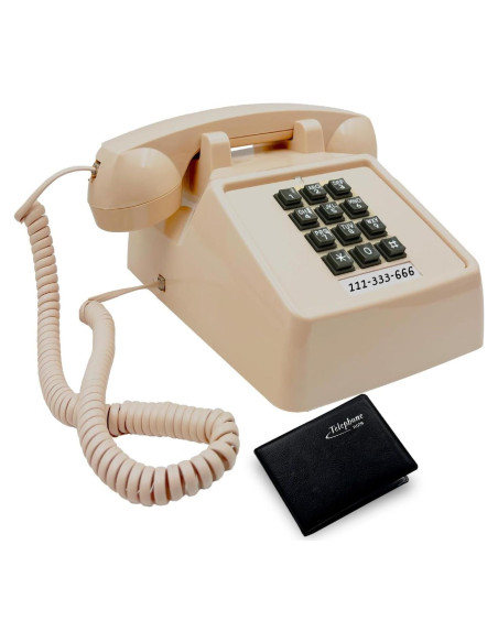 Teléfono de Línea Fija Vintage JIUZHOUYOUTU Beige 1.13 kg