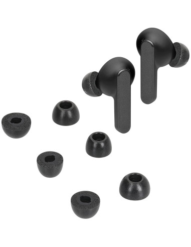 Puntas de Repuesto kwmobile para JBL Live Pro 2 TWS - 6 Pzas - Espuma de Memoria - Negro