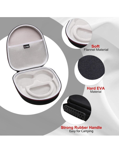 Funda Dura LTGEM para Auriculares Logitech G735 - Negro