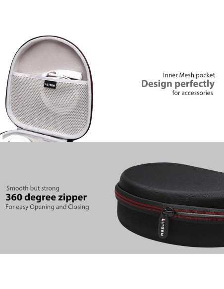 Funda Dura LTGEM para Auriculares Logitech G735 - Negro