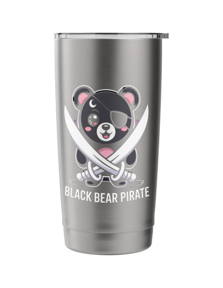 Taza Aislada de Acero Inoxidable 20 oz Rosa Gótica Kawaii