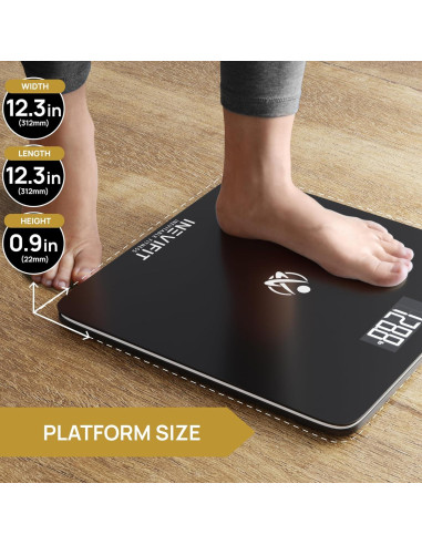 Báscula de Baño Digital INEVIFIT 181 kg Vidrio Templado
