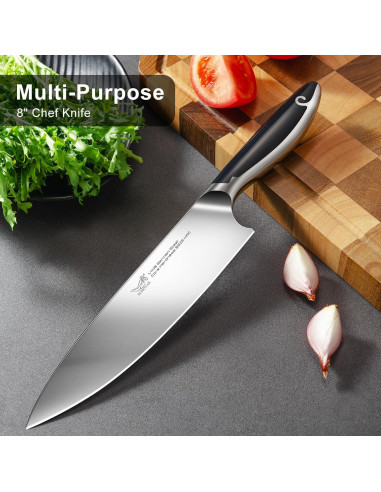 Cuchillo de Chef 20 cm YONOVAK Acero Alemán Antideslizante