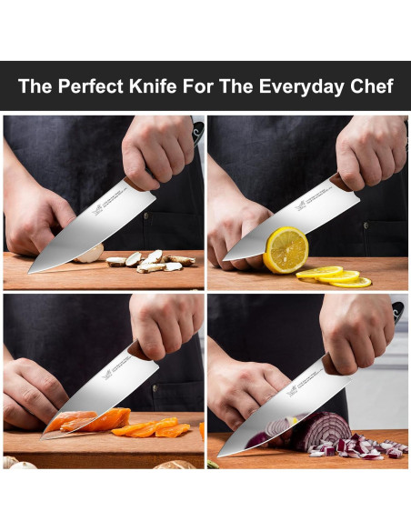 Cuchillo de Chef 20 cm YONOVAK Acero Alemán Antideslizante