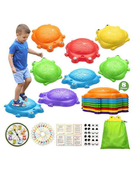 Piedras de Equilibrio VROGTIK 8 Piezas para Niños 3-8 Años