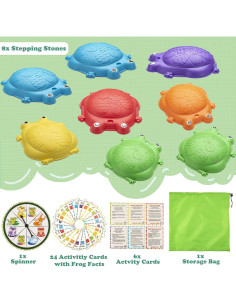 Piedras de Equilibrio VROGTIK 8 Piezas para Niños 3-8 Años 2