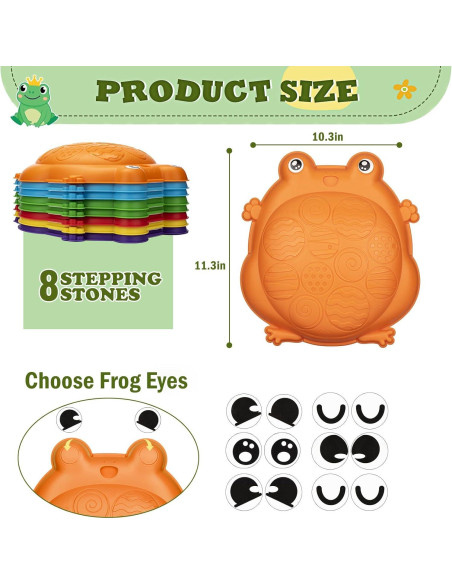 Piedras de Equilibrio VROGTIK 8 Piezas para Niños 3-8 Años