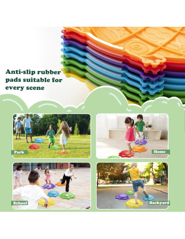 Piedras de Equilibrio VROGTIK 8 Piezas para Niños 3-8 Años