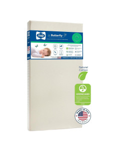 Colchón para cuna Sealy Baby Butterfly 132x71 cm impermeable